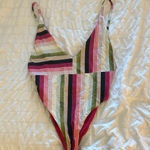 Billabong Colorful Striped Swimsuit